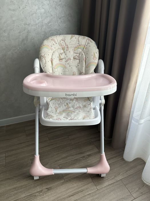 Столик для годування bambi крісло посуд для прикорму