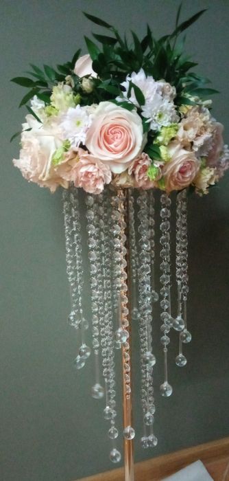 Wysoki stojak,wazon na stół na kwiaty, ślub, przyjęcia okolicznościowe