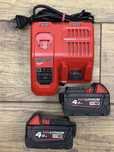 [ZESTAW] 2x akumulator, baterie Milwaukee M18 4AH + ładowarka M12-18FC