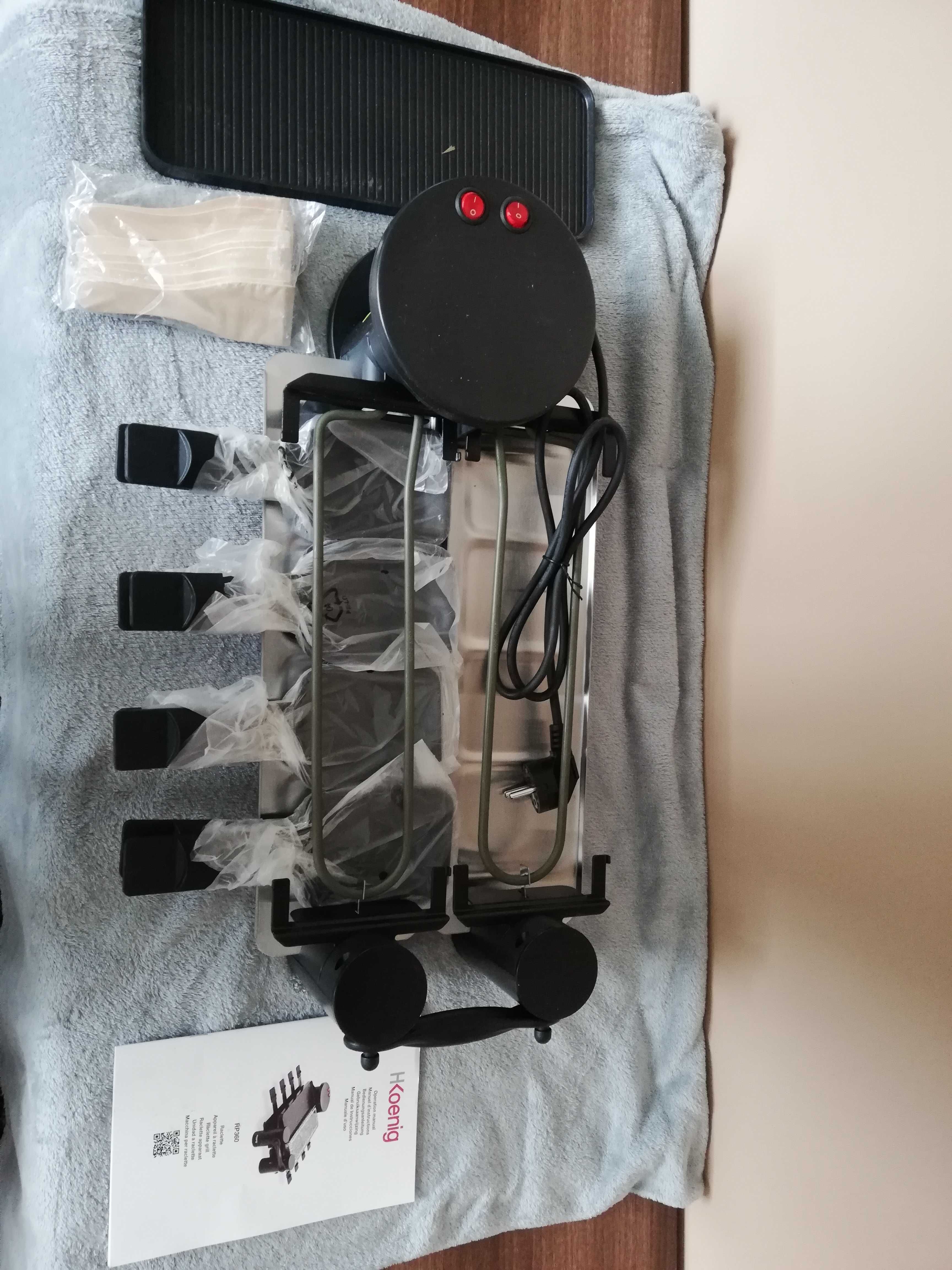 Grill raclette składany H.KOENIG RP360