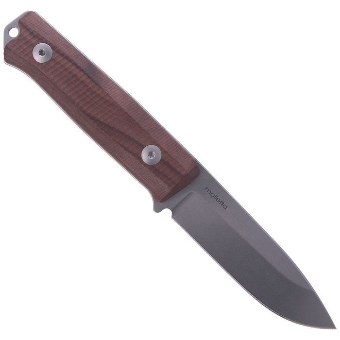 Nóż składany LionSteel Bushcraft Santos Wood, Stone Washed (B40 ST)