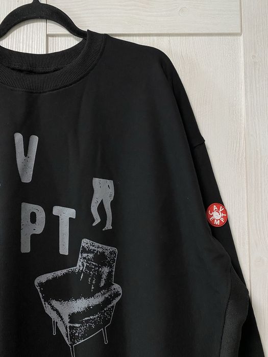 Світшот чоловічий CAV EMPT з дизайн принтом котон made in japan