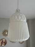 Dwie lampy sufitowe wiszące białe Ikea Vanadin Biały