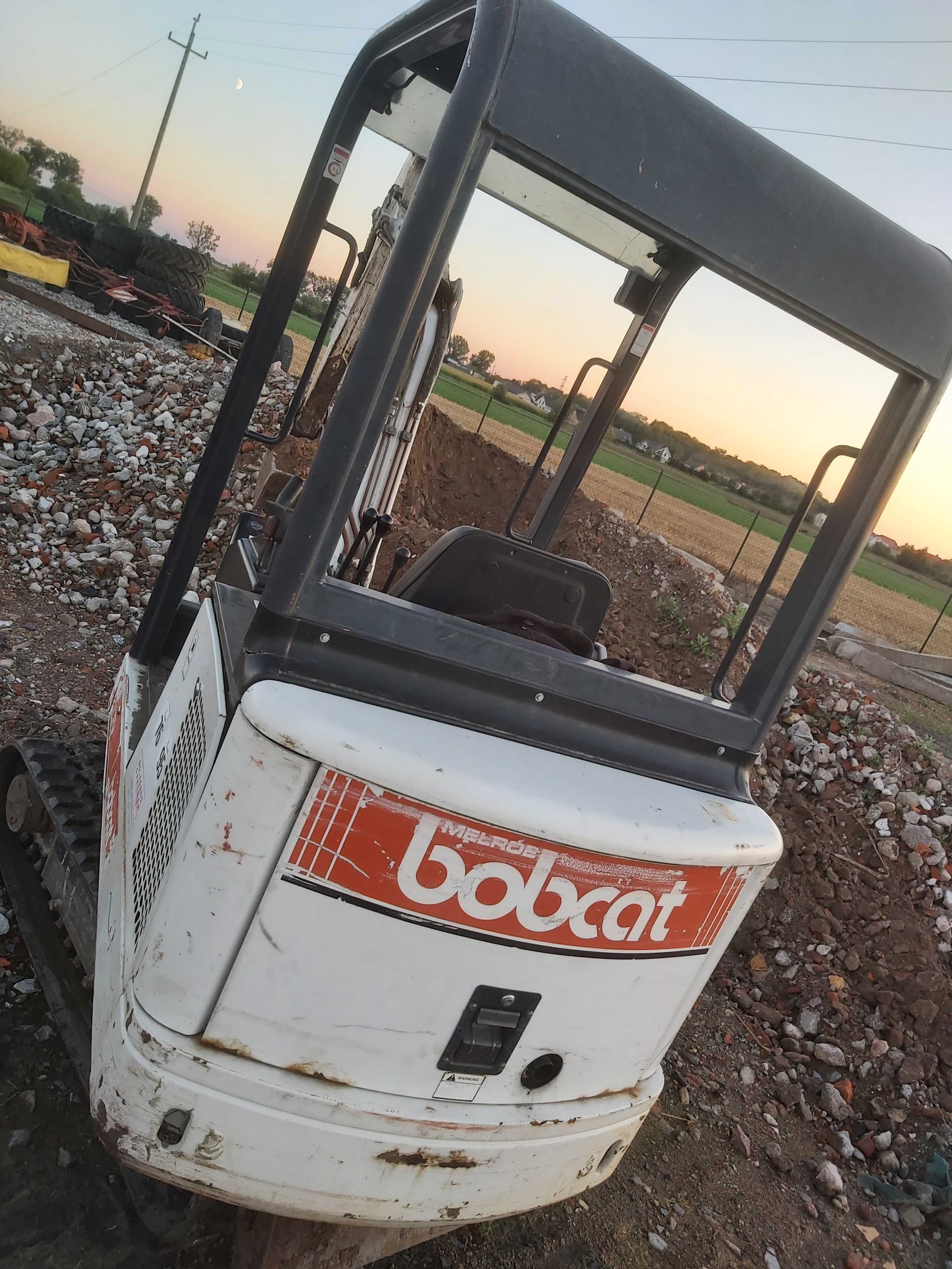 Mini koparka bobcat kubota