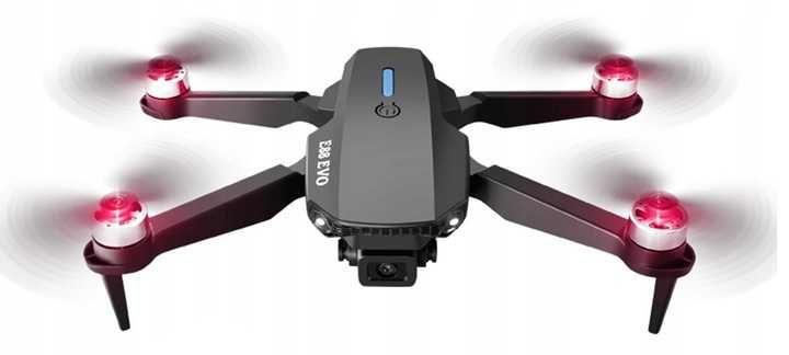 DRON EVO E88 2 kamery 6K wifi FPV zawis 2000m 45min lotu+3 AKUMULATORY