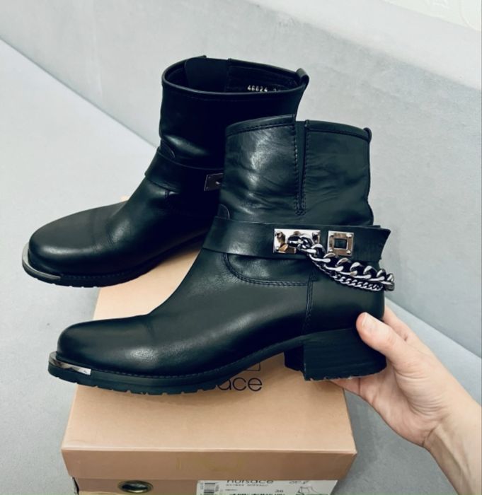 Ботинки сапоги ботфорты челси мюли броги zara attizzare кожа