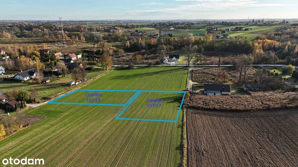 Działka budowlana – Baszki-Gmina Niemce 5 km od Lublina