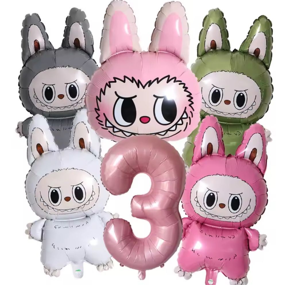 Labubu Sezame Bean brelok + balon nowe