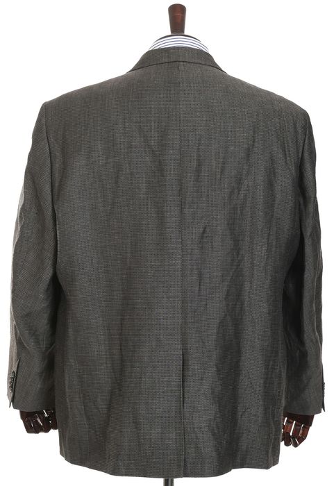 PAUL SMITH klasyczna brązowa marynarka męska w melanżu wełna len r. 56