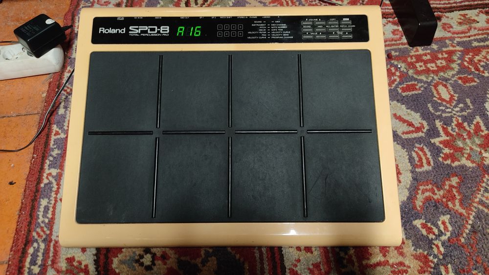 Roland SPD-8 Total Percussion Pad anos 90 Drum pad vintage