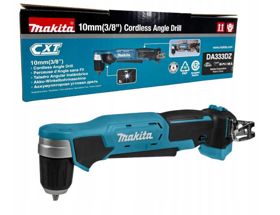 Makita WIERTARKA KĄTOWA akumulatorowa 12V CXT MAKITA DA333DZ