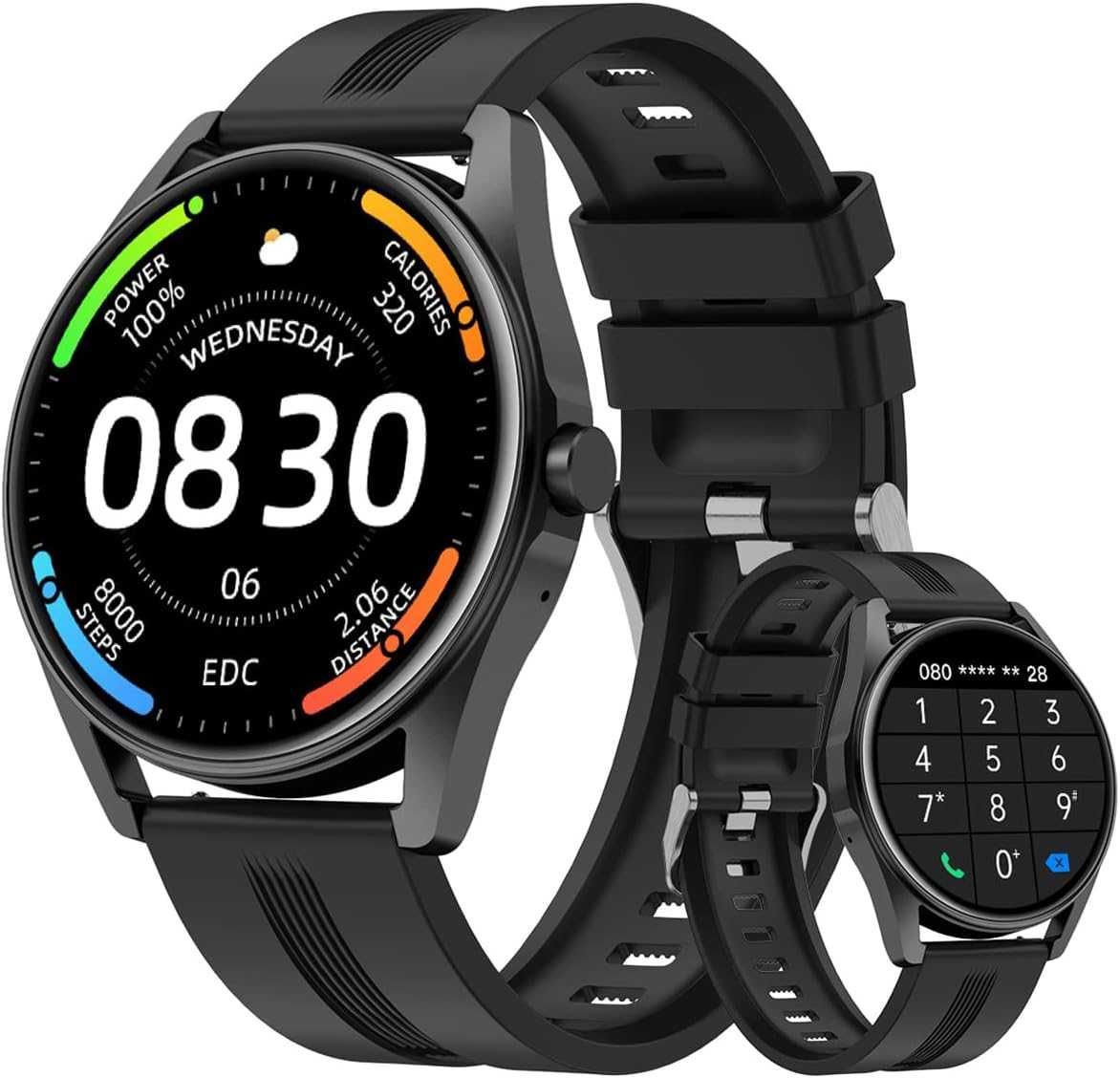 HUAKUA Smartwatch z funkcją telefonu