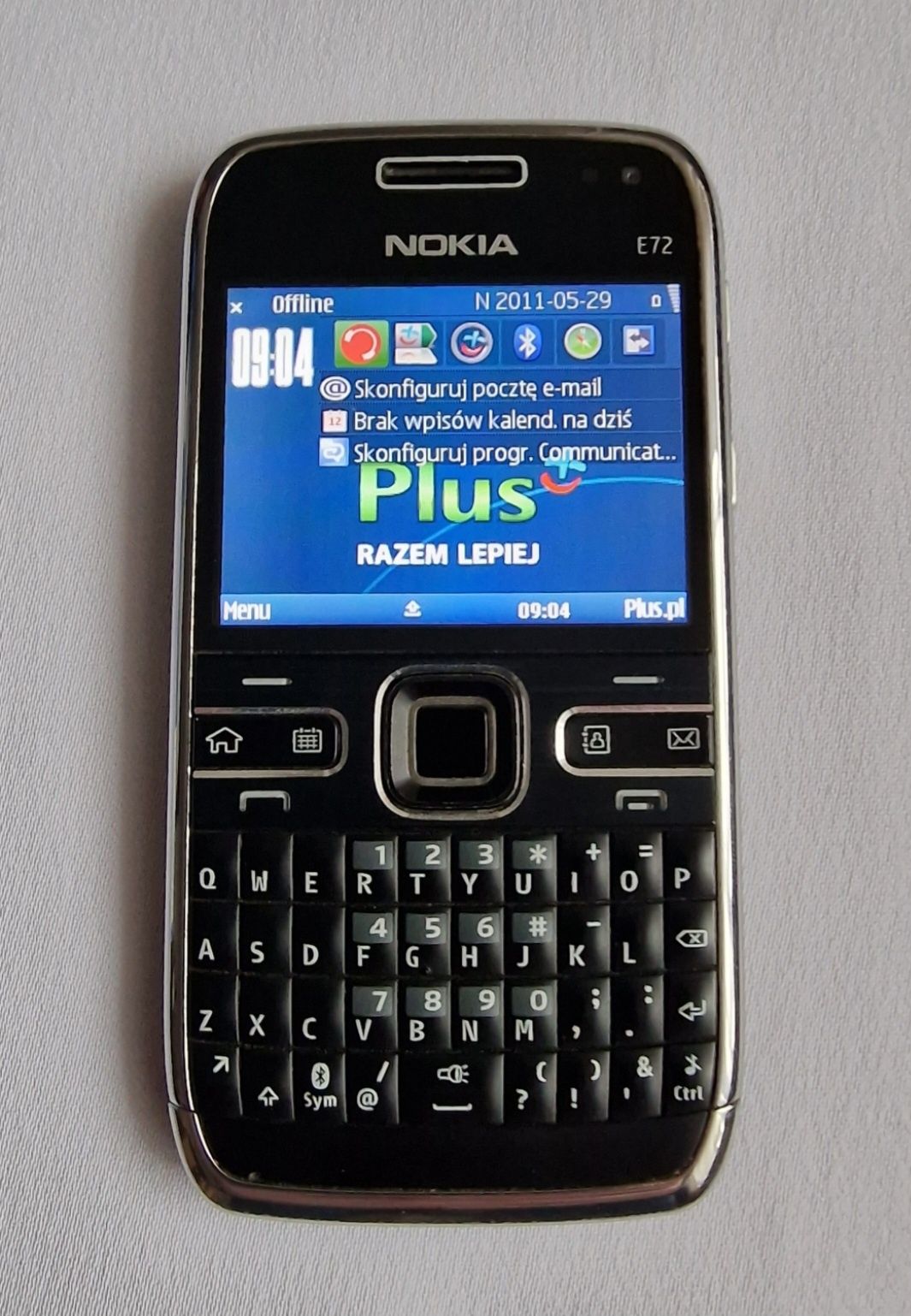 Nokia E72 - pełen komplet z pudełkiem (box) polska dystrubucja Plus GS