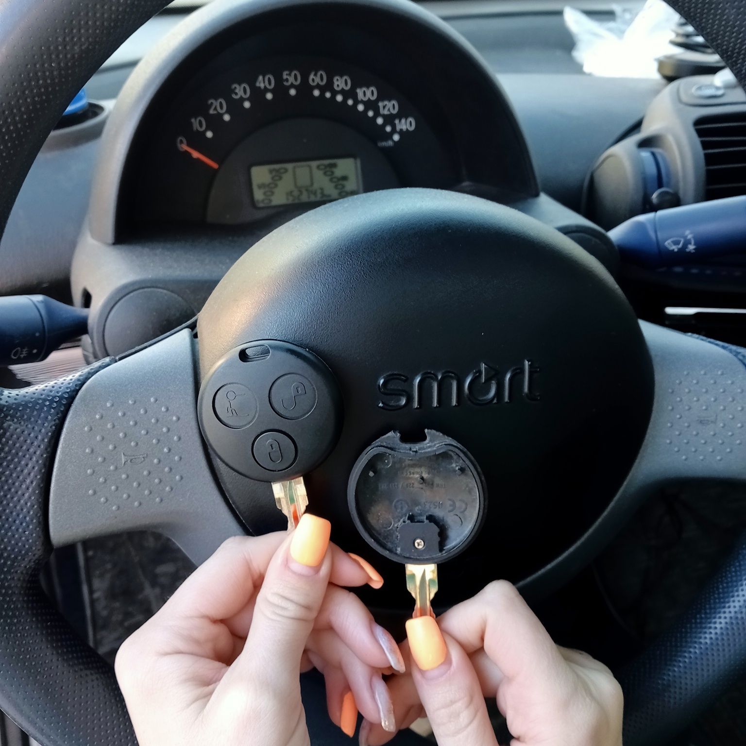Smart fortwo, forfour 450, 451, 452, 453, 454, ключ, привязка к авто