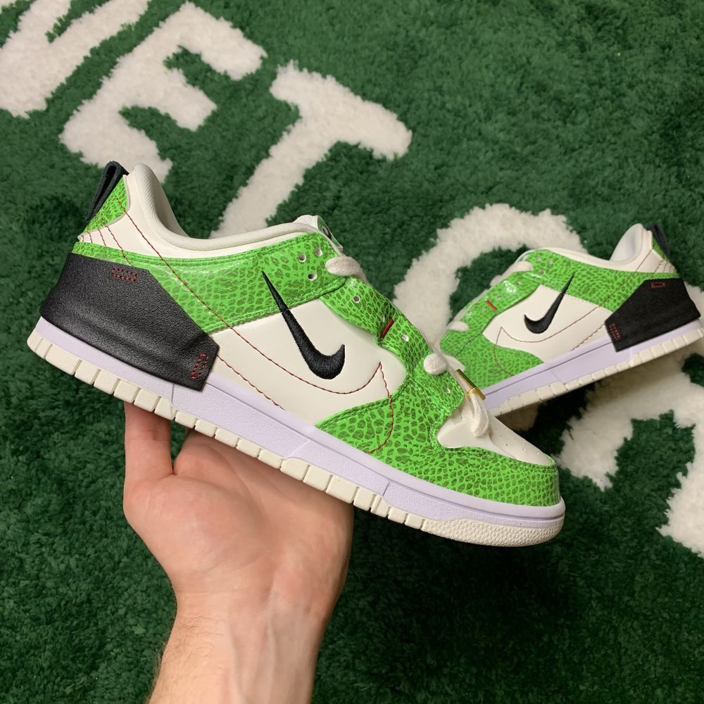 Оригінал Nike Dunk Low Disrupt 2 Green Snakeskin | Нові | Розмір 43