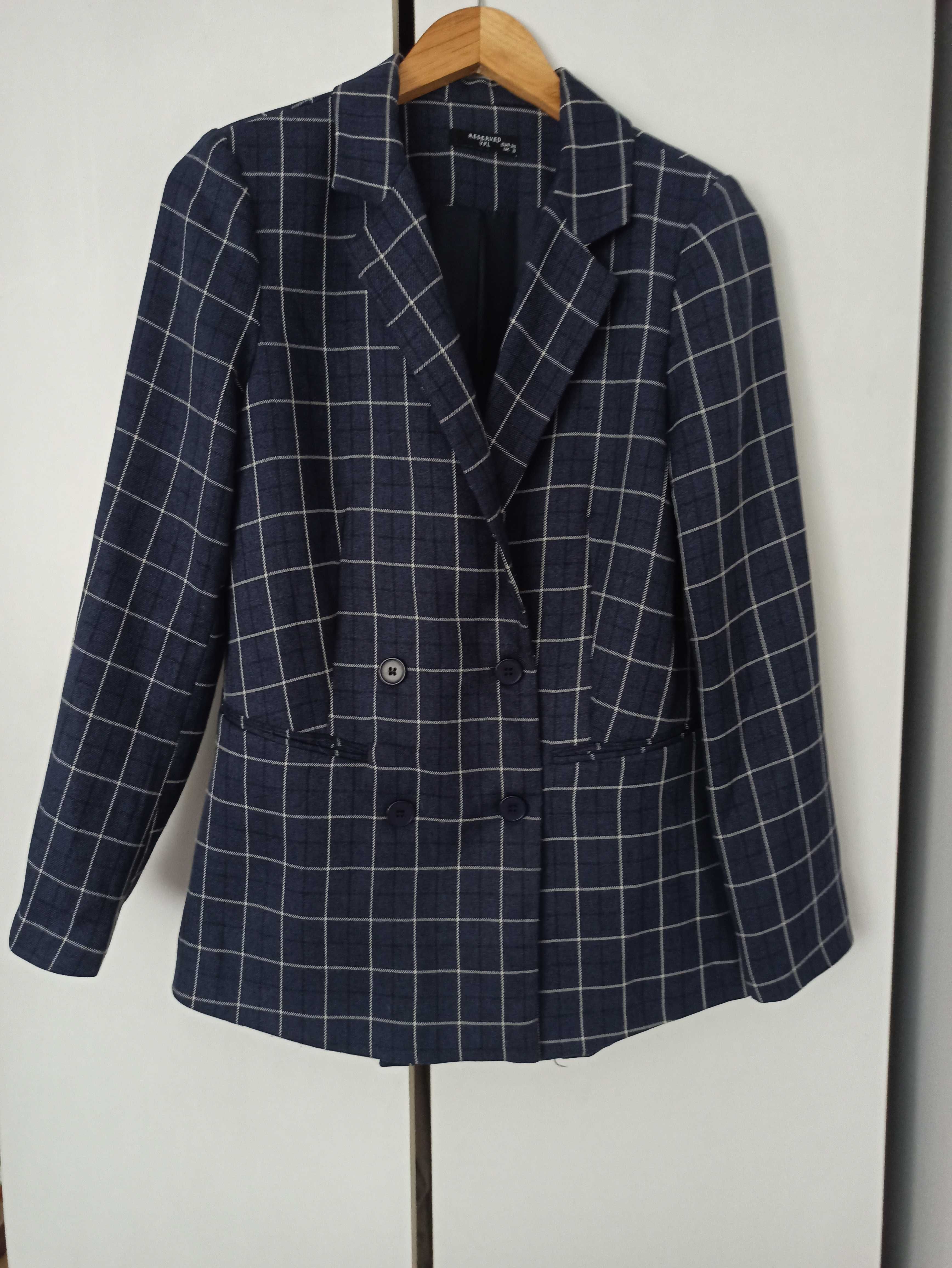 Marynarka w kratę Reserved r. 36