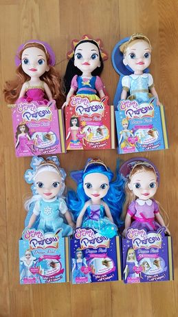 Lalki Księżniczki zestaw 6 sztuk DUŻE ok 37 cm jak Barbie Disney