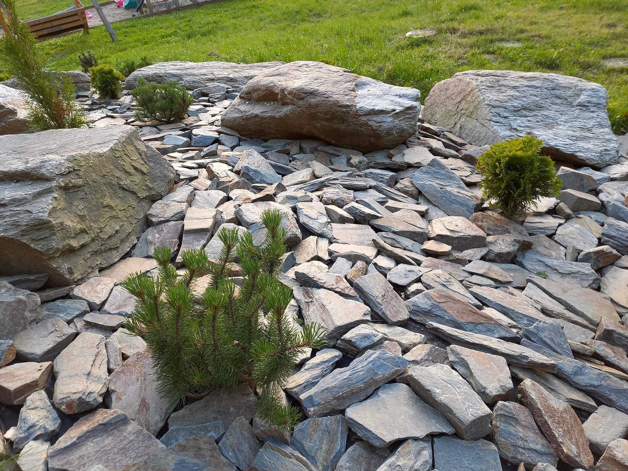 Łupek szarogłazowy na murek oporowy skalniak kamienie naturalne TONA