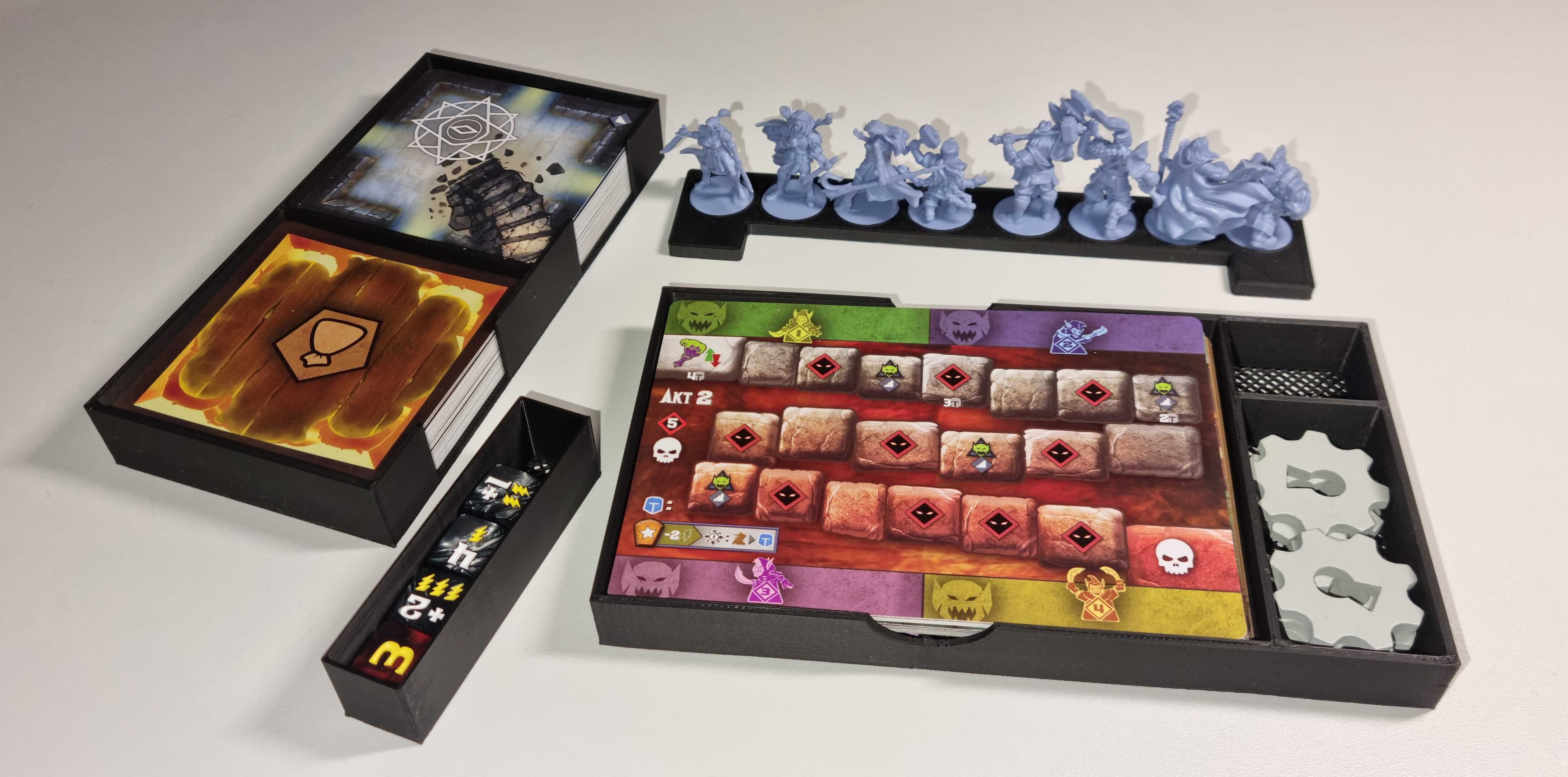 Małe epickie podziemia "insert" organizer, druk 3d, Tiny Epic Dungeons
