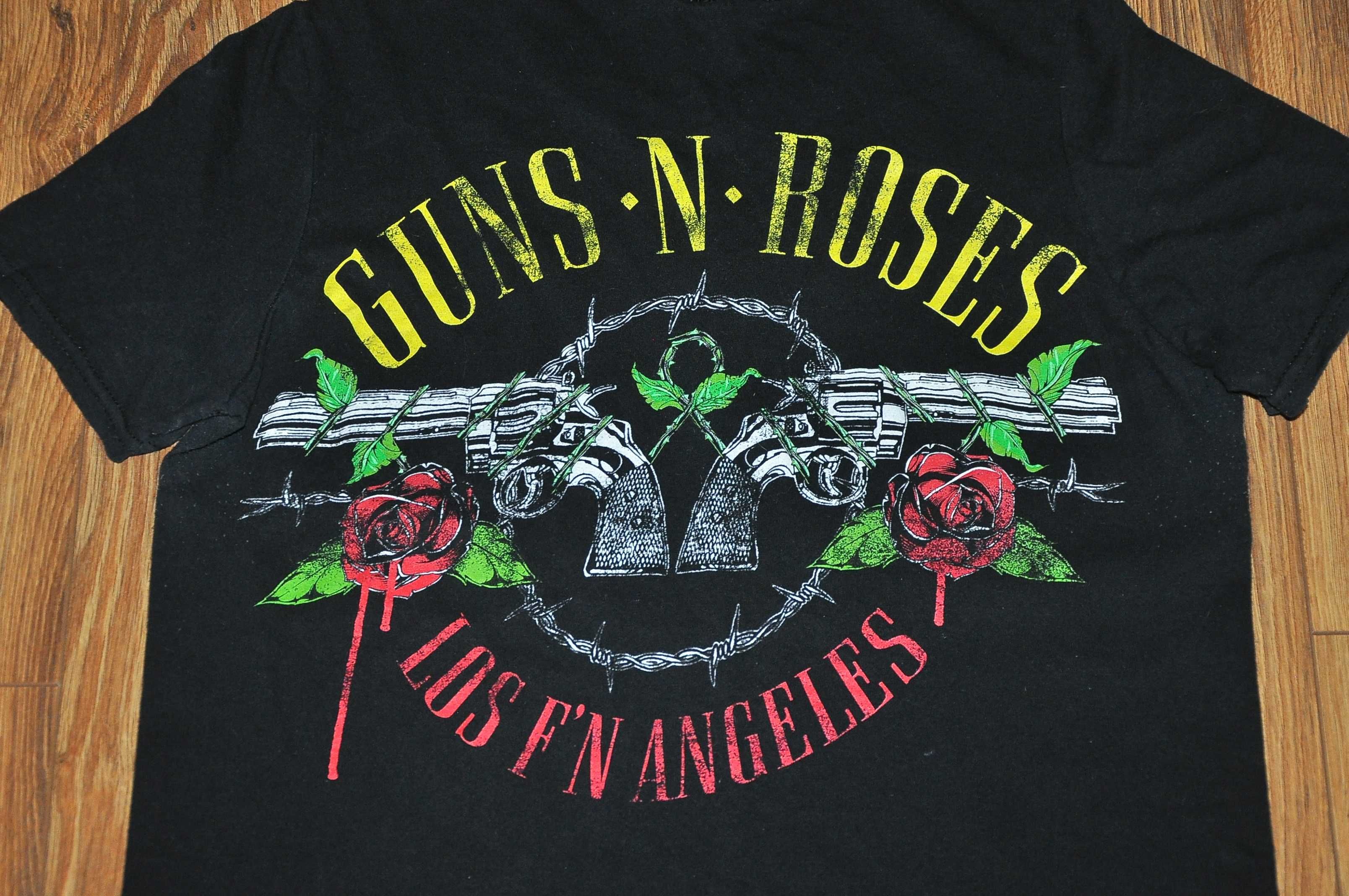 GUNS N' ROSES - Los f'n Angeles 85 - koszulka rozm.S Koncert W-wa