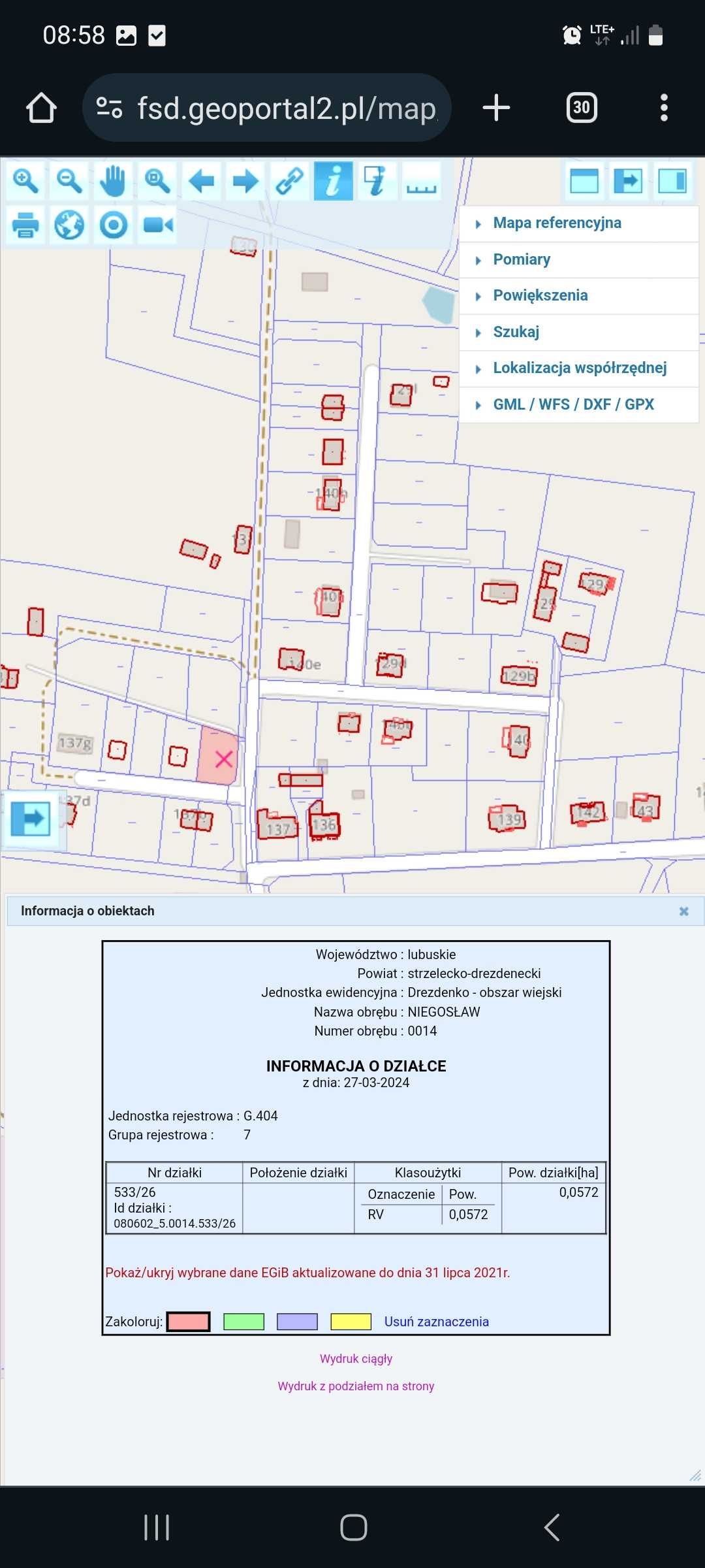 Działka pod zabudowę jednorodzinną-woda,prąd,gaz.