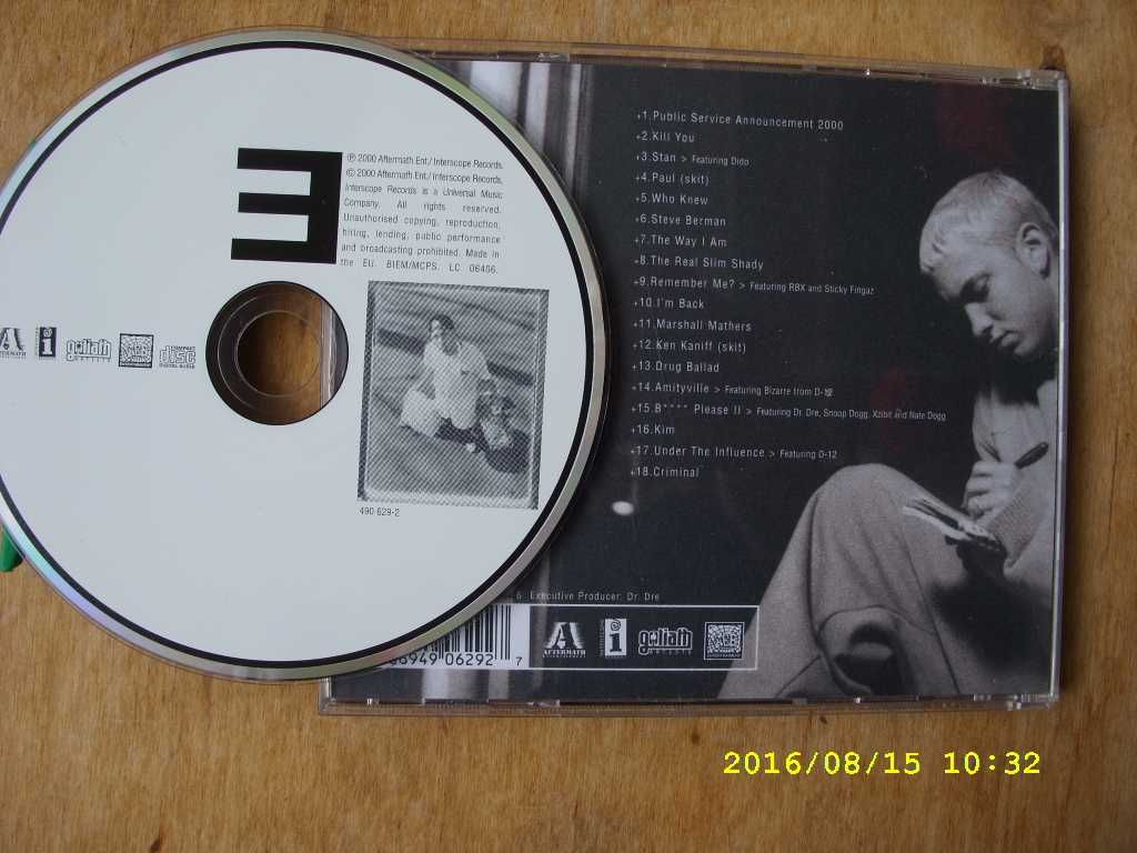 83. Plyta cd; Eminem--The Marshall  Mathers lp. 2000rok.