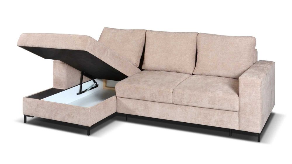 Narożnik Odina z funkcją spania pojemnik na pościel kanapa sofa salon