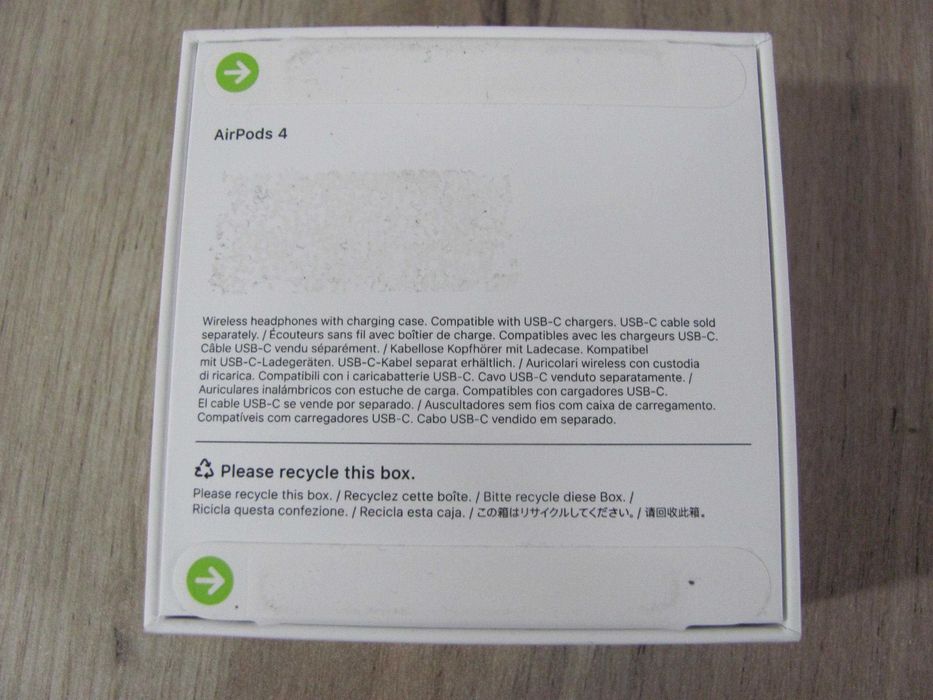 NOWE Słuchawki Apple AirPods 4 Douszne Bluetooth 5.3
