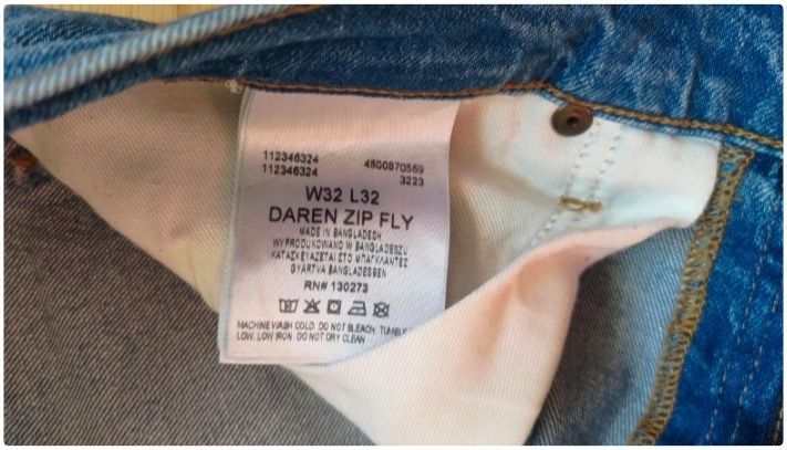 Spodnie Lee Daren Zip Fly 32/32