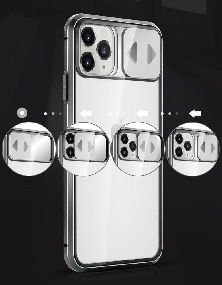 Magnetyczne Etui 360 Na Cały Telefon Szkło Na Ekran Aparat Huawei P40