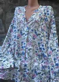Женская вискозная летняя блуза 52-54-56/жіноча літня блуза блузка