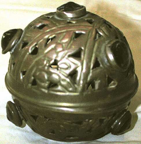 Stara Kulista Struktura Mosiężna ze Szkanymi Kaboszonami Hand Made