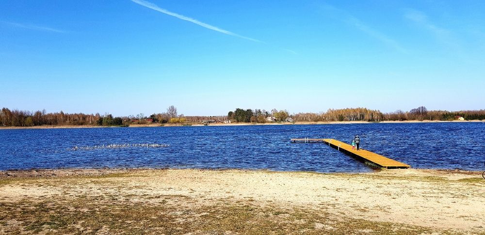 Całoroczny dom domek z banią balia nad zalewem