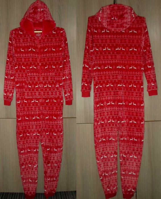 пижама кигуруми комбинезон слип флисовый размер S/M