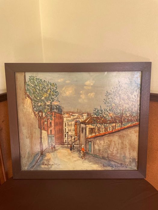 Quadro Decorativo Cena Urbana Francesa – Estilo Vintage Impressionista