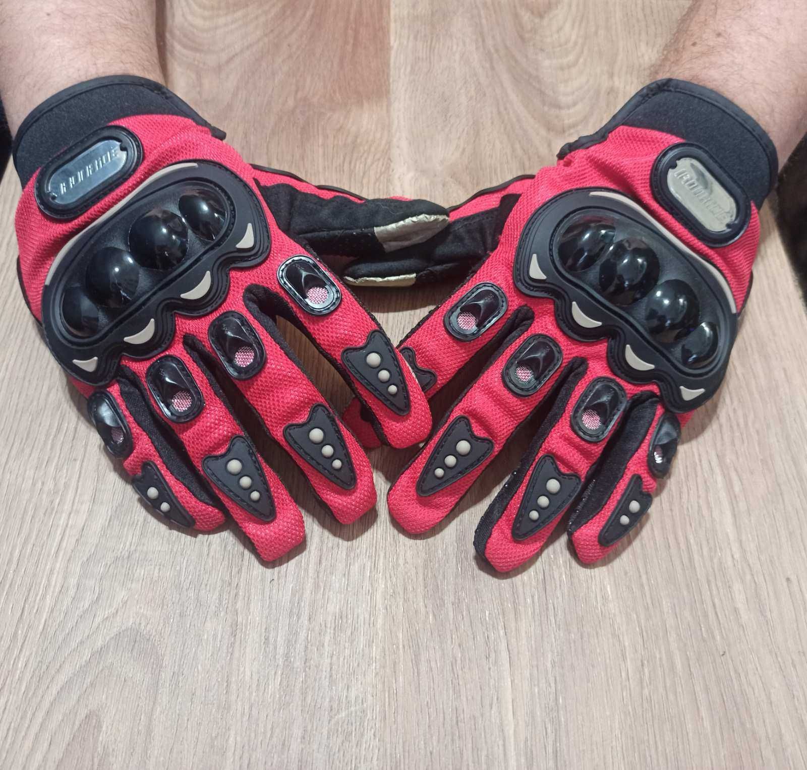 Мото перчатки дышашие защищенные IronRide Красные