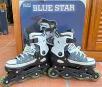 Patins em linha blue star