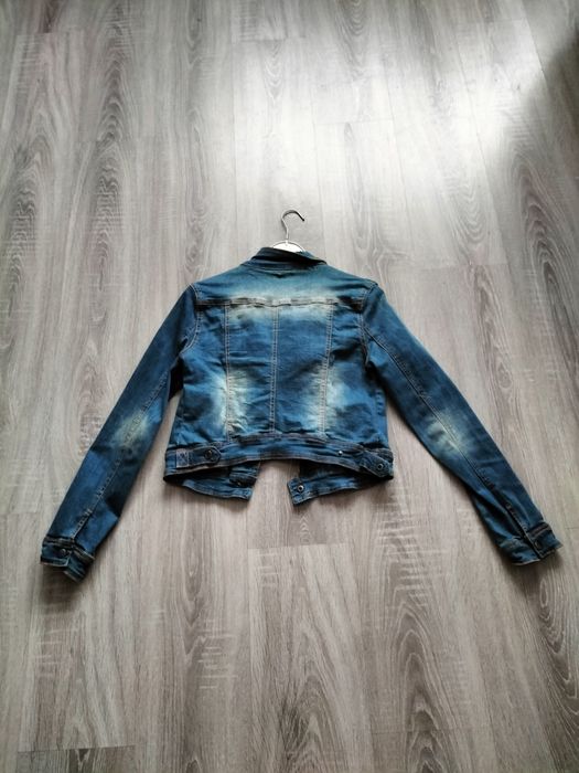 Katana jeansowa z cekinami rozmiar L