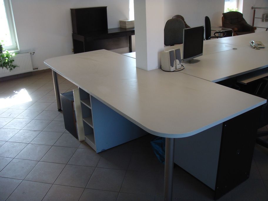 Zestaw Biurek 480 x 160 cm, do Biura, na projekty, dla Handlowców