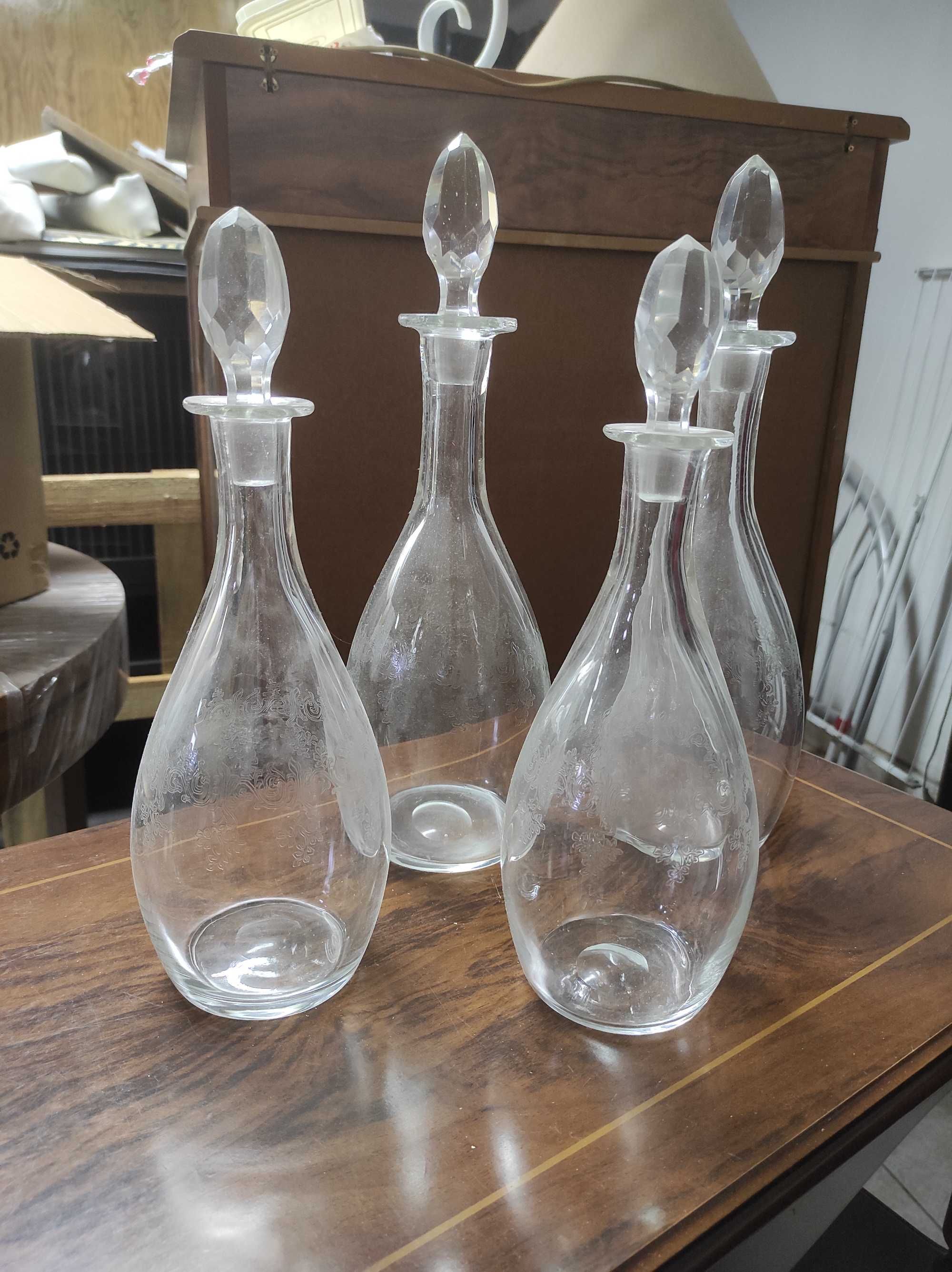 4 garrafas de Cristal d'Arques