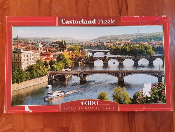 Puzzle 4000 elementów Praga mosty Wełtawa Jigsaw krajobraz Czechy