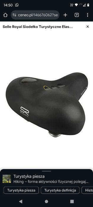 Siodło rowerowe (żelowe)