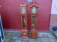 Stary duży zegar stojący Tempus Fugit - dwie sztuki
