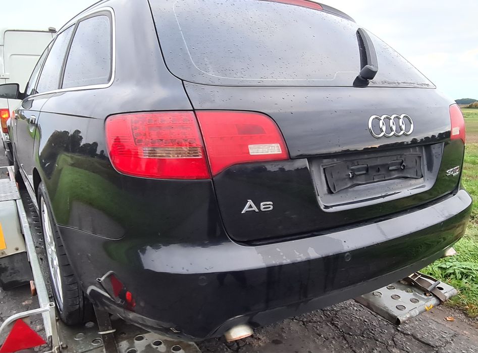 ZDERZAK TYLNY czarny tył AUDI A6 C6 2.7tdi 3.0tdi 2008r Kombi LZ9Y
