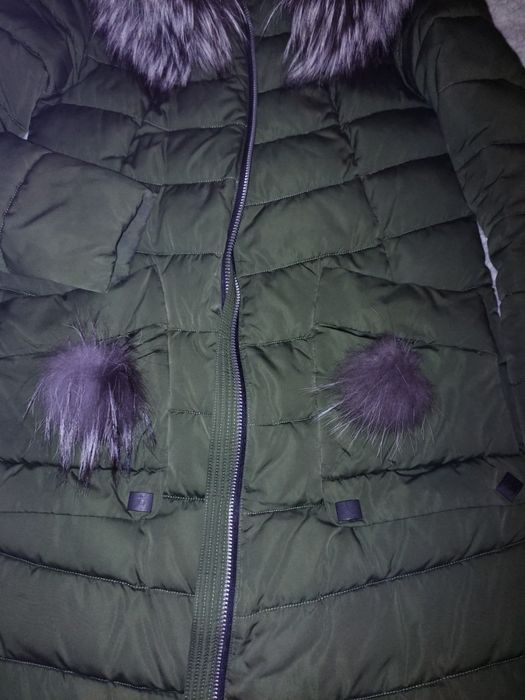 Пальто пуховик жіночий довгий