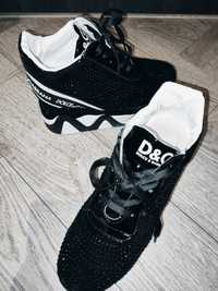 Sneakersy buty na koturnie d&q