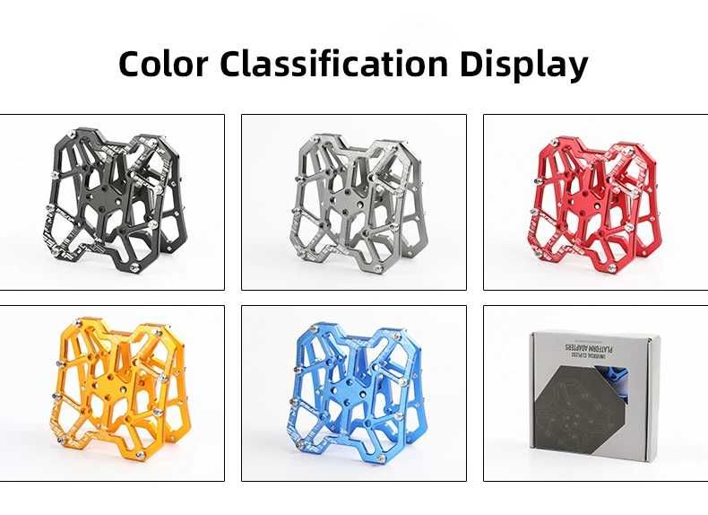 Pedal adaptador de clip em Aluminio ultraleve Preto