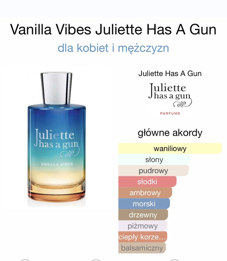 Perfumy Juliette has a gun, Vanilla vibes, 7,5ml