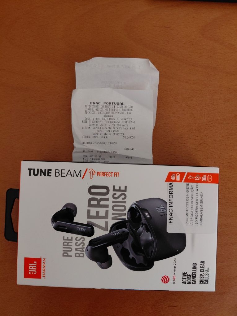 Phones Jbl tune beam zero noise