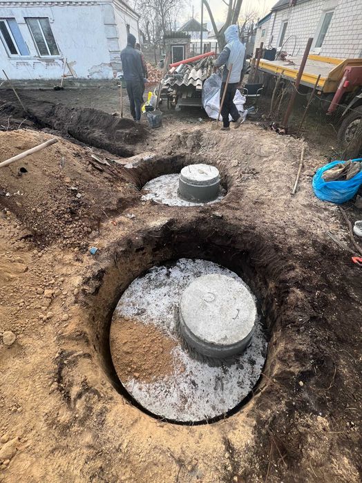 Септик під ключ, вигрібна яма, дренажні поля, каналізація